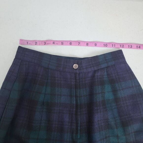 VTG Lord & Taylor Womens Tartan Wool Suit Size 6P Jacket Skirt Academia Preppy - Picture 12 of 14